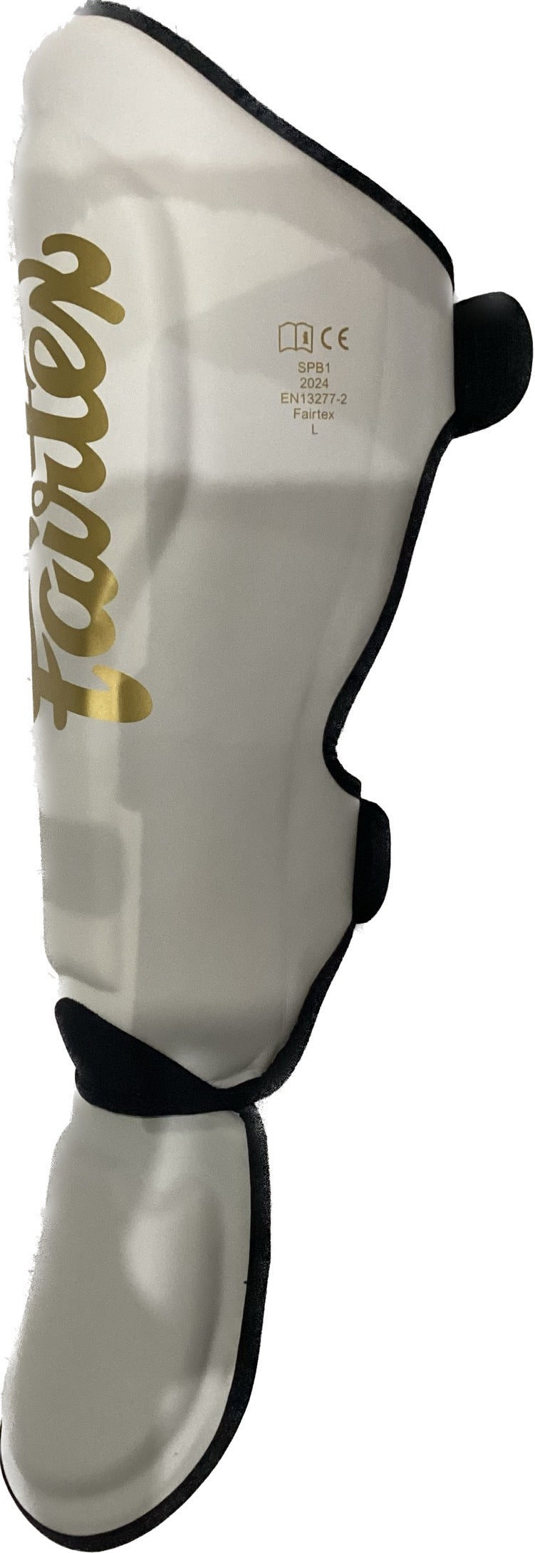 Booster X Fairtex Muay Thai Shin Guards SPB1 White Gold