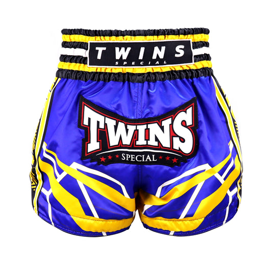 Twins Special Muay Thai Shorts TBS-Racing Blue Yellow