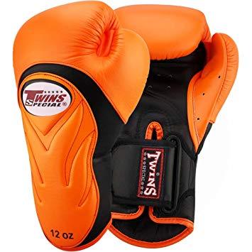 Twins Special BGVL6 BLACK/ORANGE BOXING GLOVES