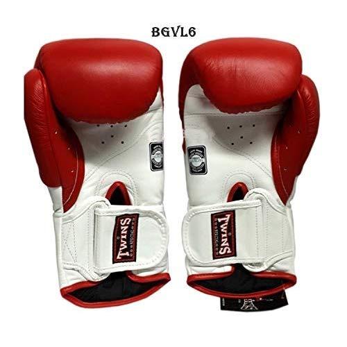 Twins Special BOXING GLOVES BGVL6 WHITE/RED shop online at SUPER EXPORT SHOP.