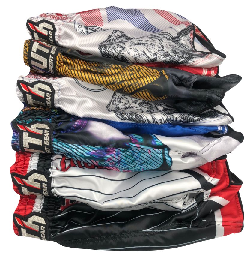 Yuth Sport Gear Muay Thai Shorts Blue Dragon Yuth Sport Gear