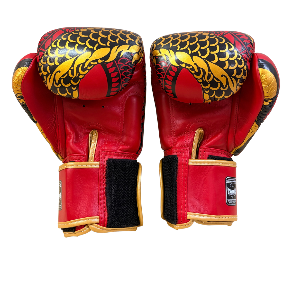 Twins Special Fancy Boxing Gloves FBGVL4-52 Gold Red