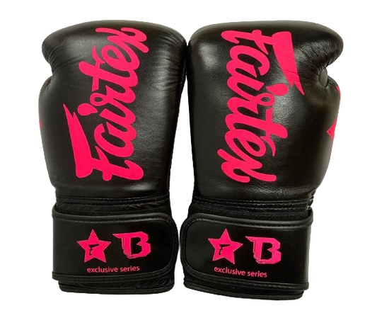 Booster X Fairtex Boxing Gloves BGVB3 Black Pink