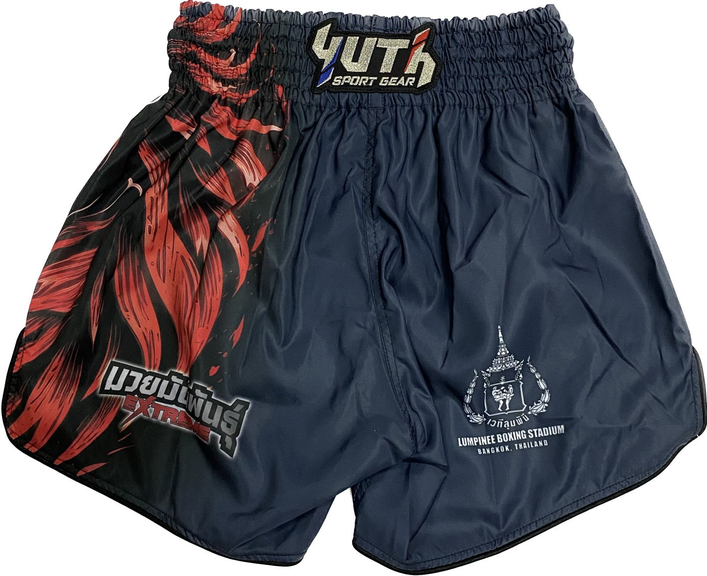 Fairtex Fight Promotion Shorts Lion Black Red