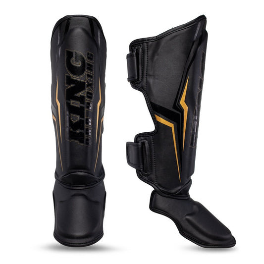 King Pro Boxing Shin Guards Thor Black