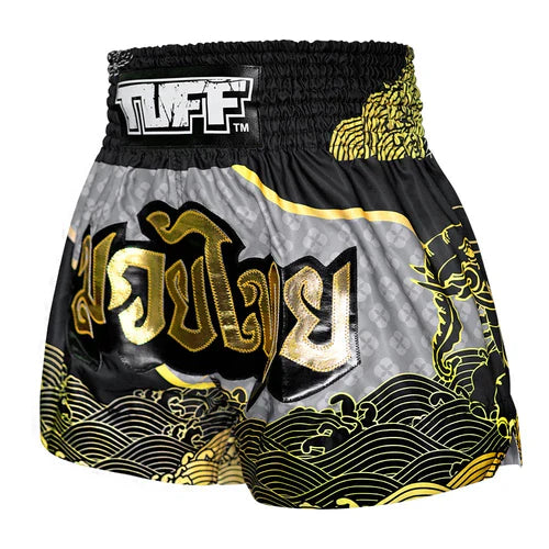 Tuff Muay Thai Shorts TUF-MS654 BLK