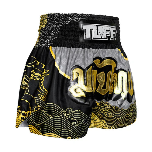 Tuff Muay Thai Shorts TUF-MS654 BLK