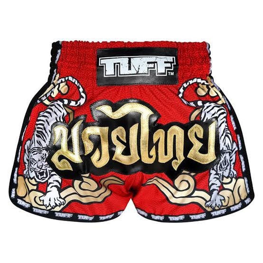 Tuff Muay Thai shorts Tuf-MRS301 Red