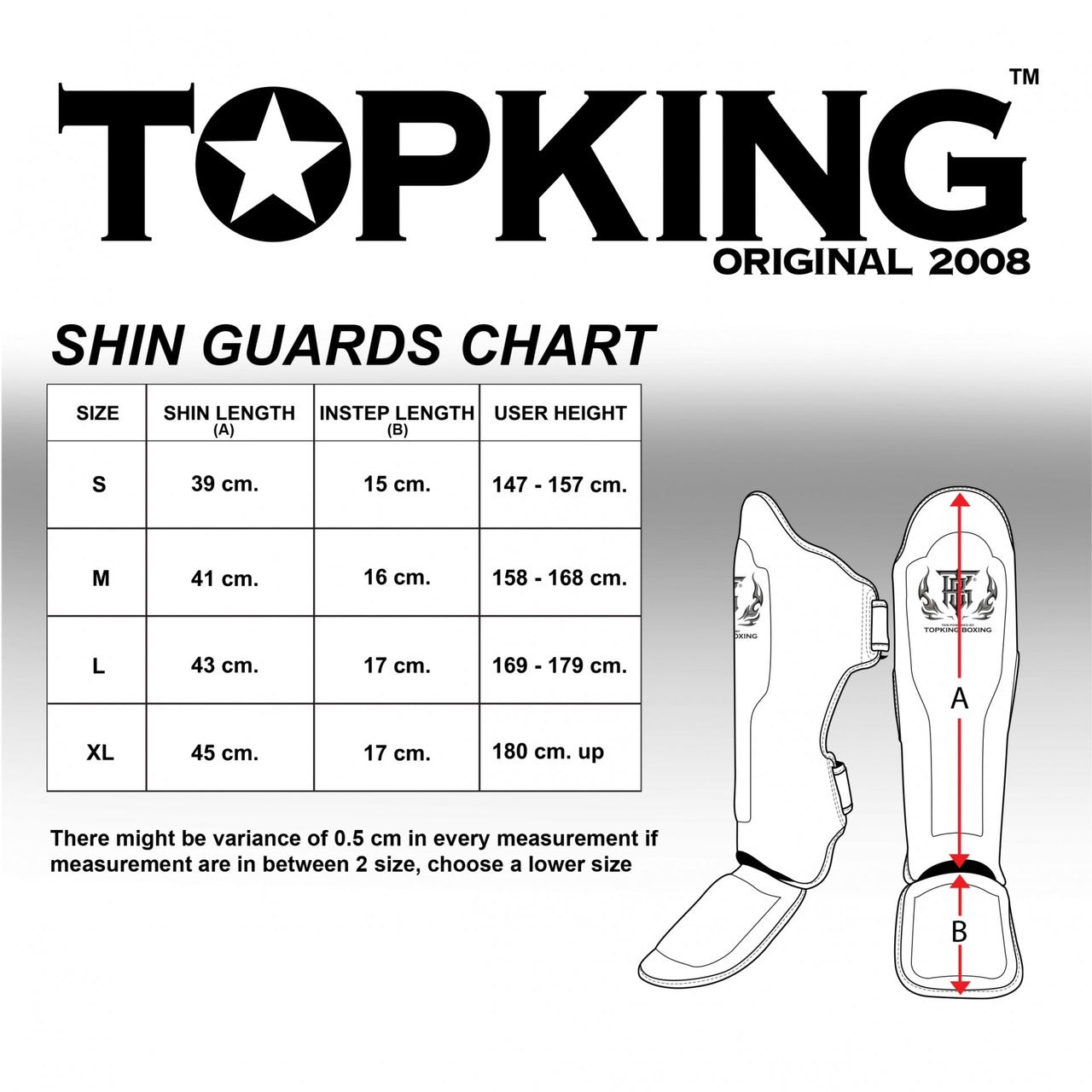 Top King Shin Guards TKSGP-GL White