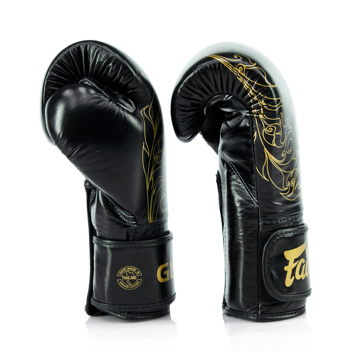 Fairtex Boxing Gloves Glory BGVG3 Valco Black Gold