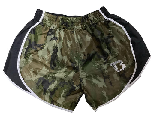 Booster Shorts Retro Hybrid Karo Green