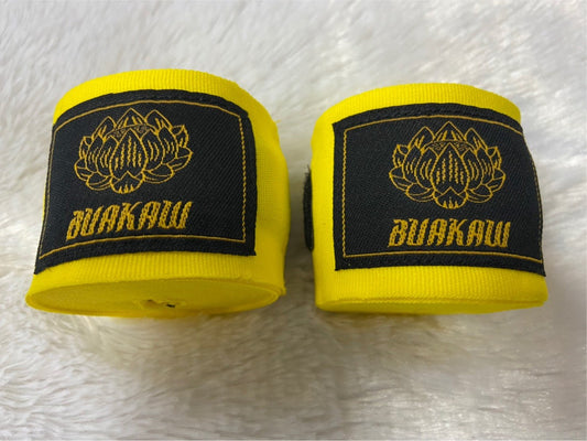 Buakaw Handwraps Yellow Buakaw