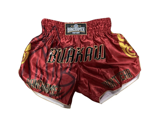 Buakaw Shorts BSH1 RED GOLD - SUPER EXPORT SHOP