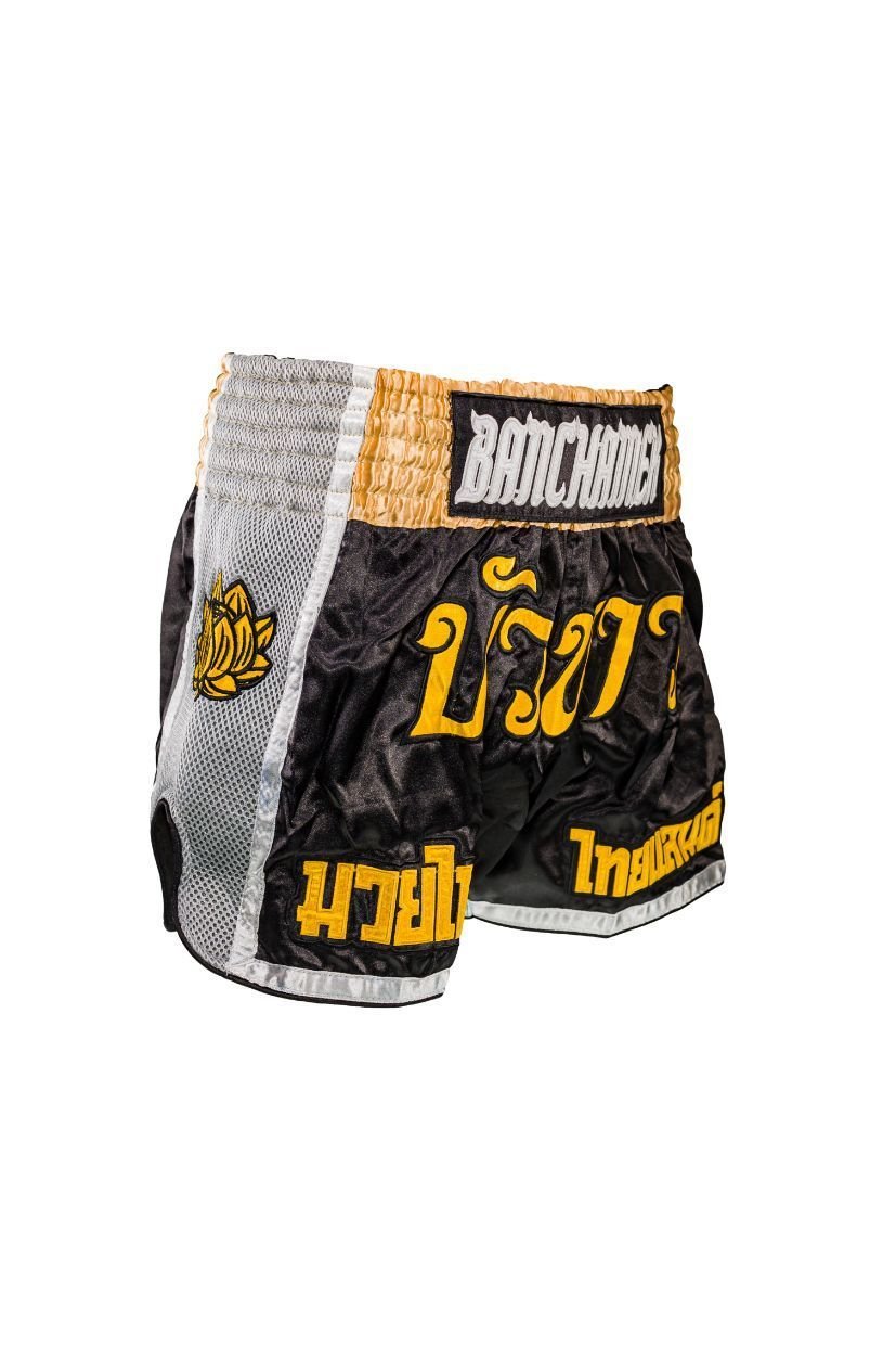 Buakaw ShortsBFG1-2 BLACK/GOLD/GREY - SUPER EXPORT SHOP