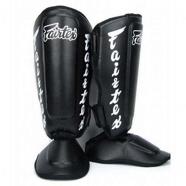 Fairtex Shinguards  SP7 BLACK Detachable In-Step Shin Pad