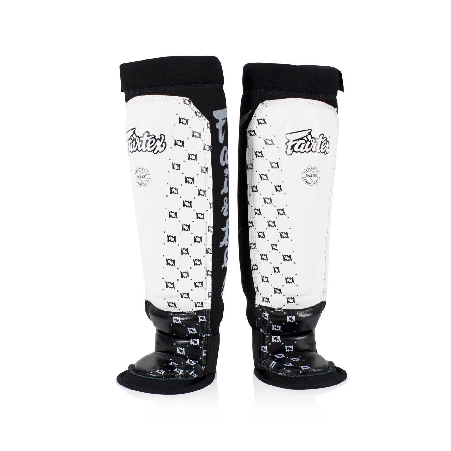 Fairtex Shinguards Neoprene White/Black SP6