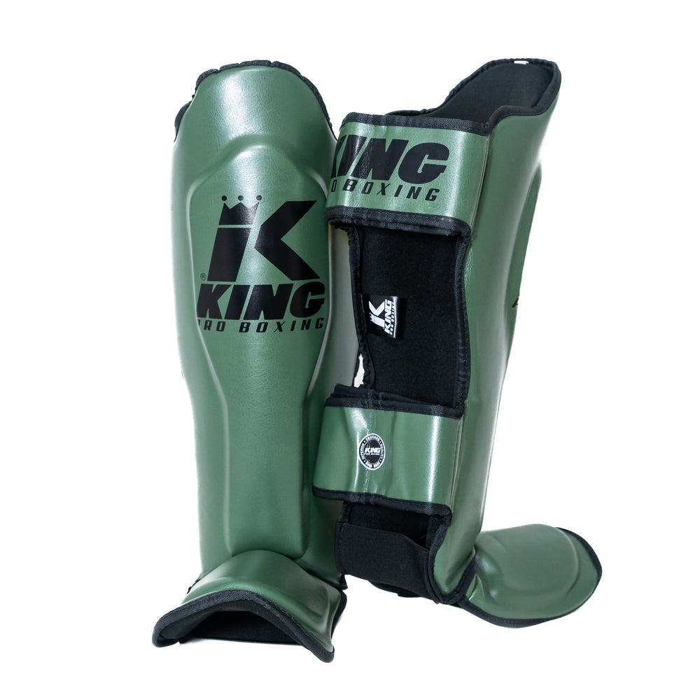 King Pro Shin Guards  KPB-SG4 Olive