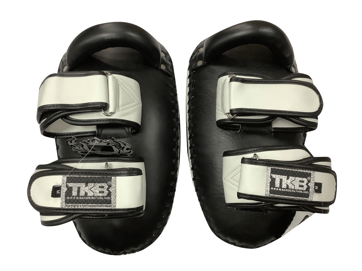 Top King Kicking Pads TKKPU (Curve) Black White - SUPER EXPORT SHOP