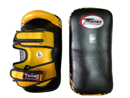 Twins Special Kicking Pads KPL12 Black/Yellow