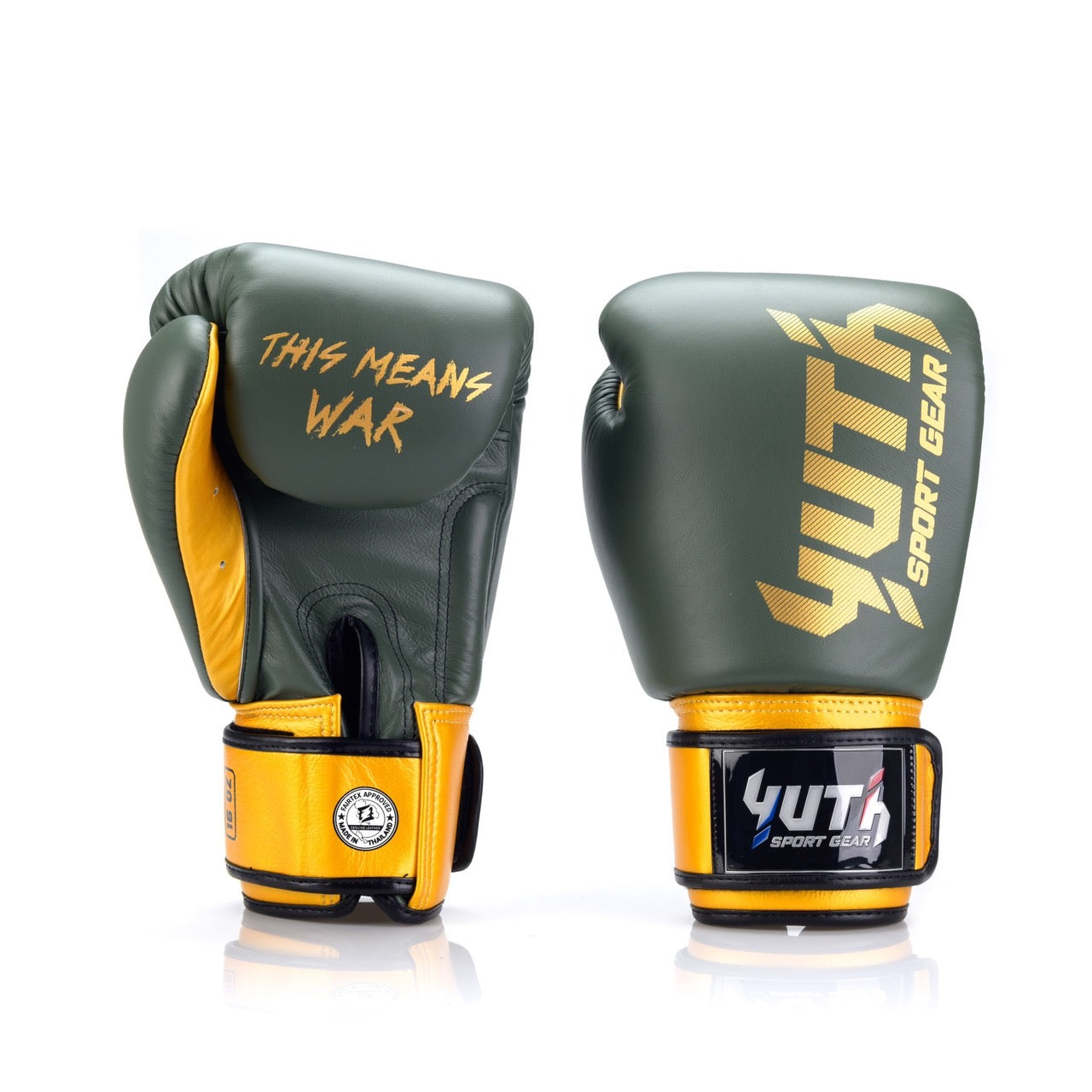 Yuth Boxing Gloves BGL20 Leather Green Gold