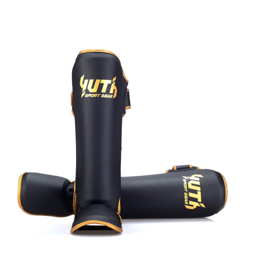 Yuth Shinguards BSL10 Semileather Black Gold