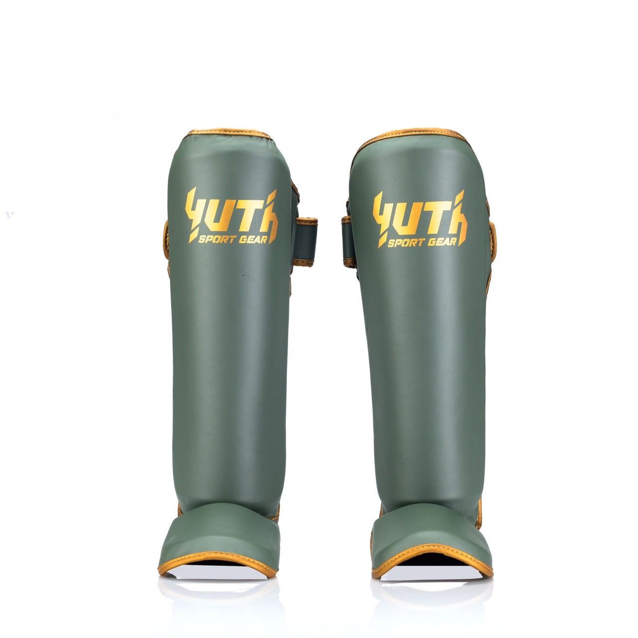 Yuth Shinguards BSL10 Semileather Green Gold