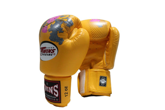 Twins Special BOXING GLOVES FBGVL3-13 YELLOW - SUPER EXPORT SHOP