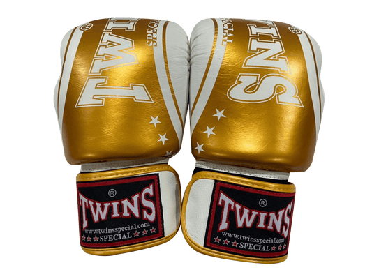 Twins Special BOXING GLOVES FBGVL3-TW4 White Gold - SUPER EXPORT SHOP