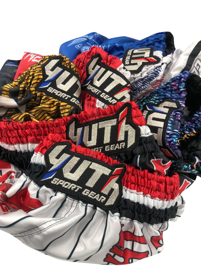Yuth Sport Gear Muay Thai Shorts UK Blue - SUPER EXPORT SHOP
