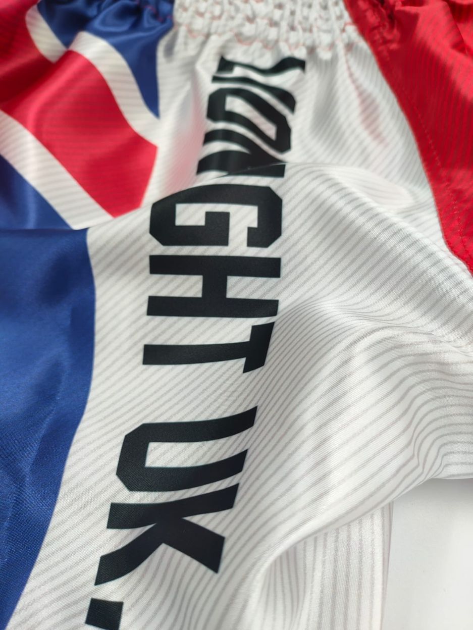Yuth Sport Gear Muay Thai Shorts UK Blue - SUPER EXPORT SHOP